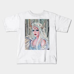 Alina Angel art By Renee Lavoie Kids T-Shirt